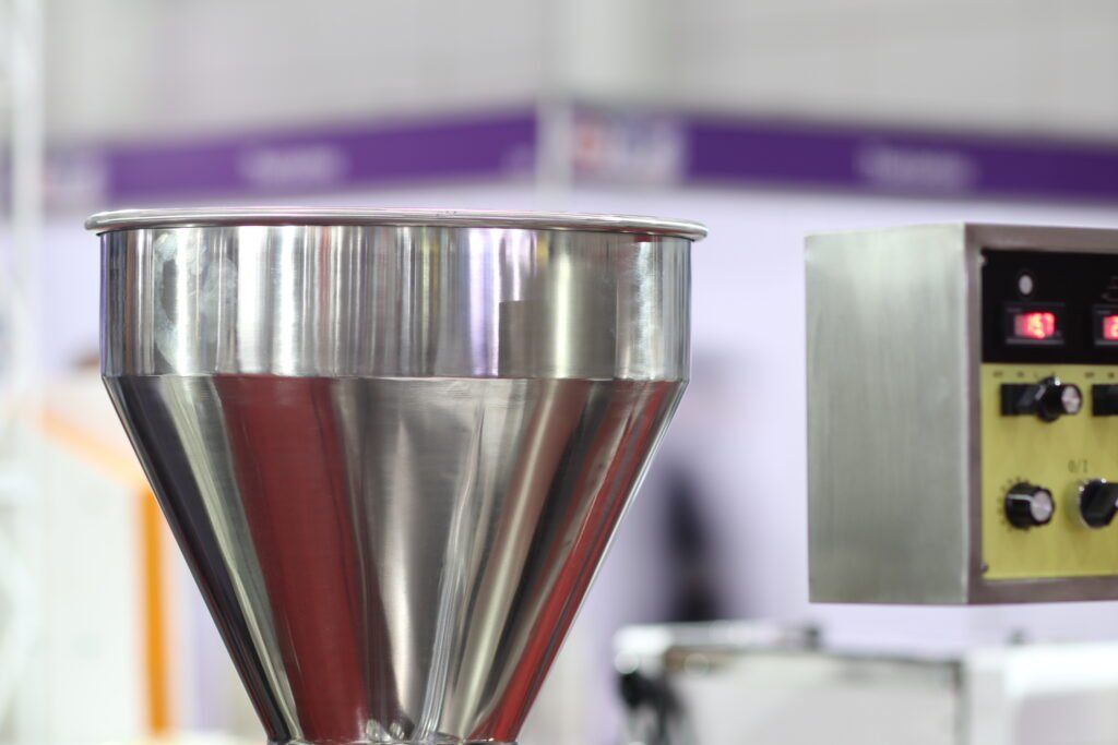 stainless hopper is part machine storage